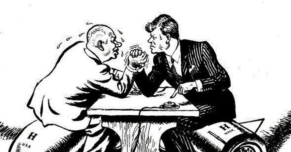 Никита Хрущёв и Джон Кеннеди