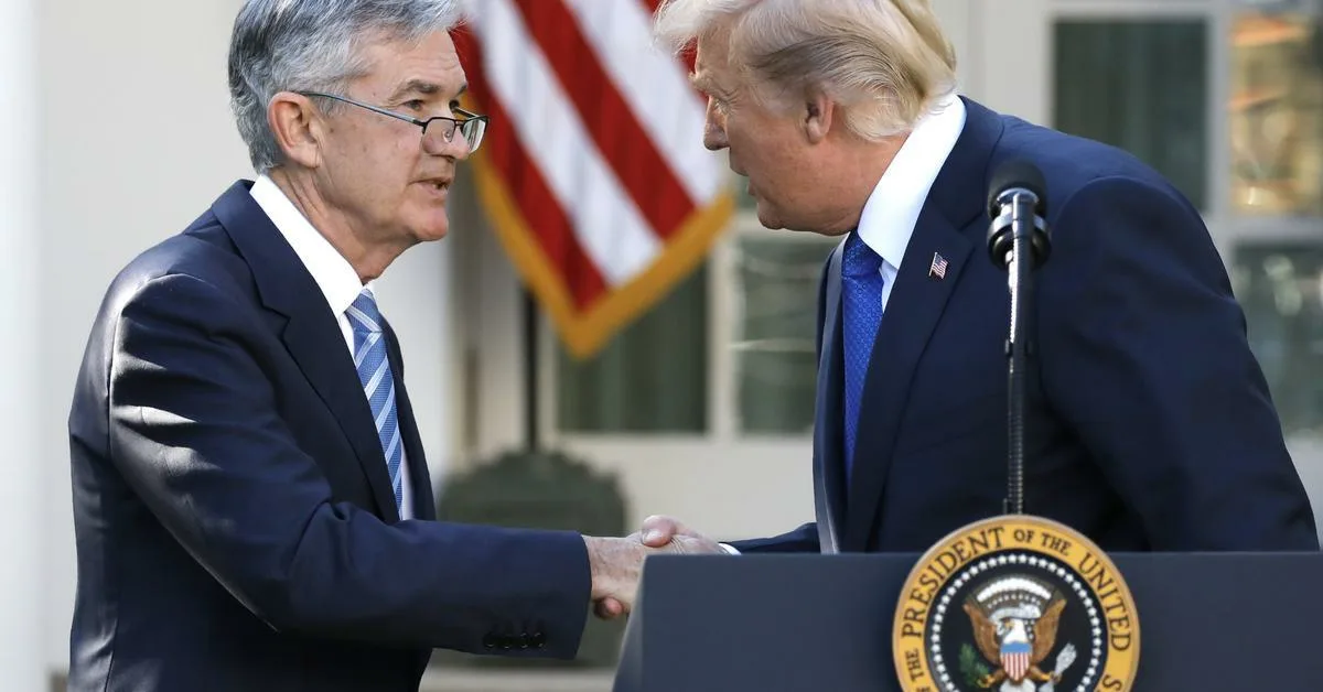 Джером Пауэлл и Дональд Трамп