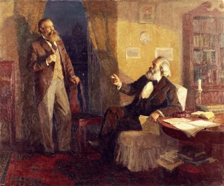 Ф. Энгельс и К. Маркс