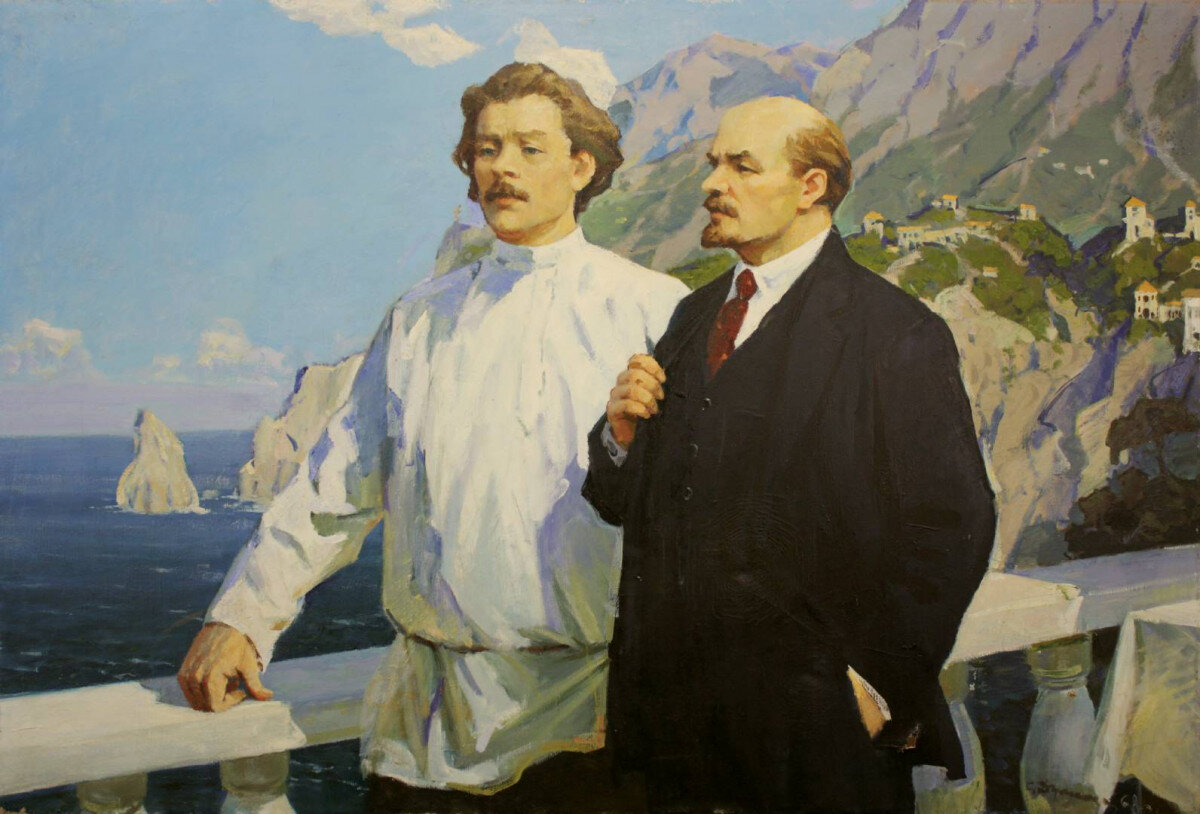 М. Горький и В. Ленин