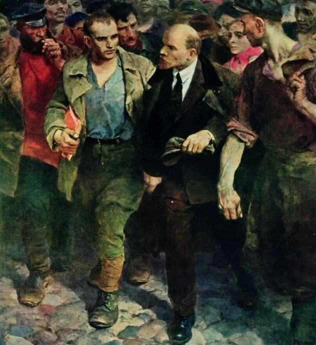 Владимир Ленин и рабочие