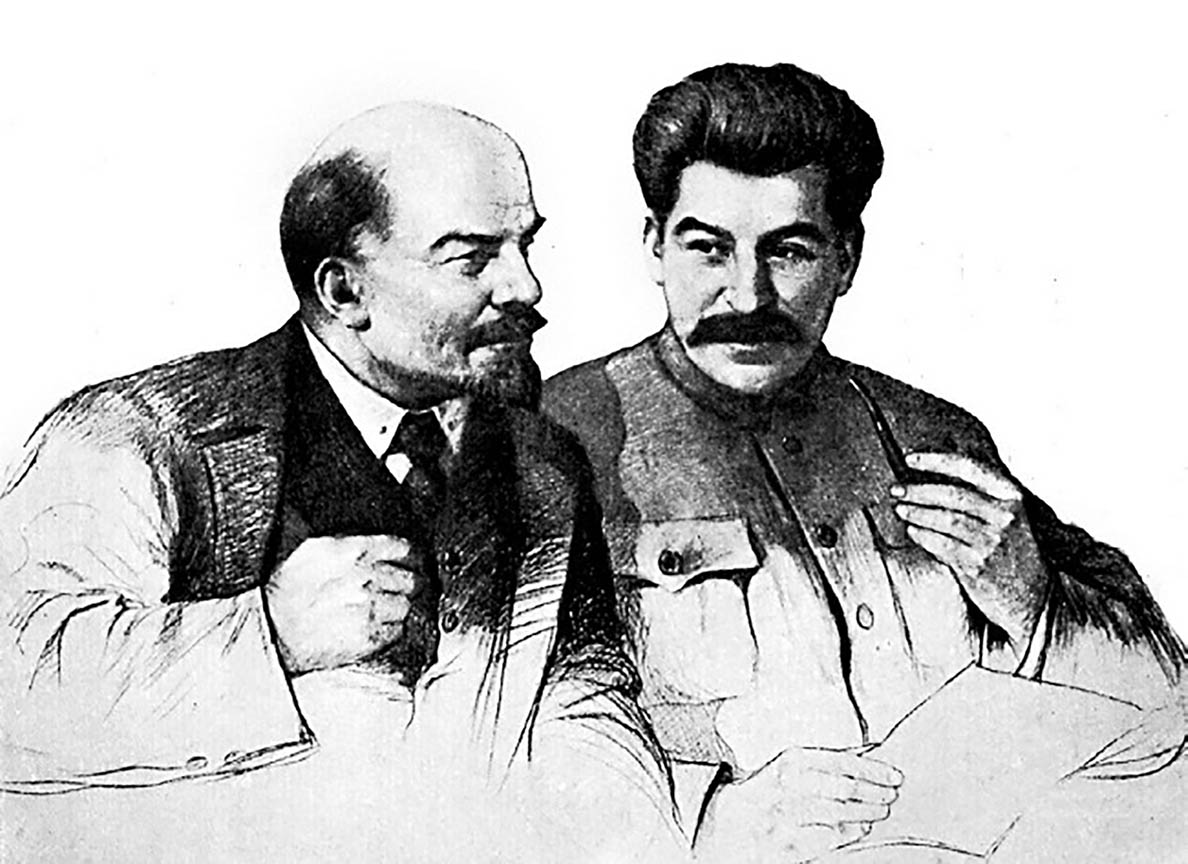 Владимир Ленин и Иосиф Сталин