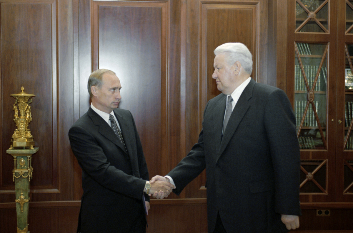 Владимир Путин и Борис Ельцин