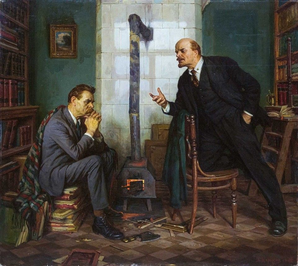 Владимир Ленин и Максим Горький