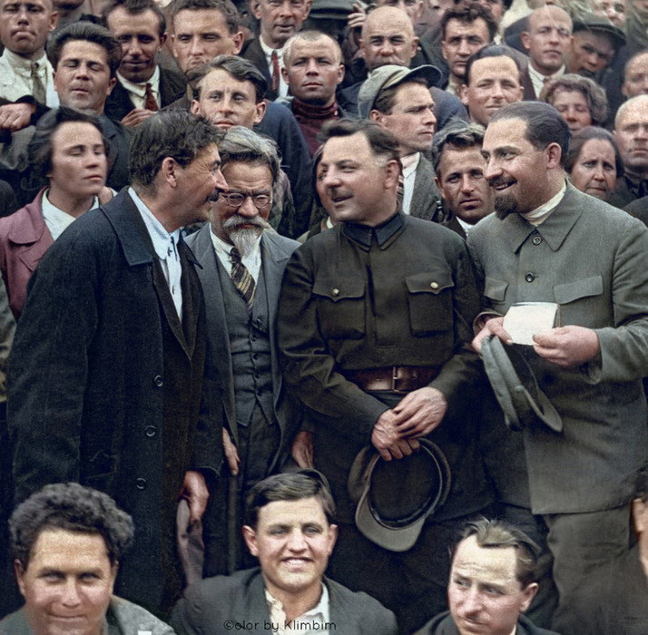 И. Сталин, М. Калинин, К. Ворошилов